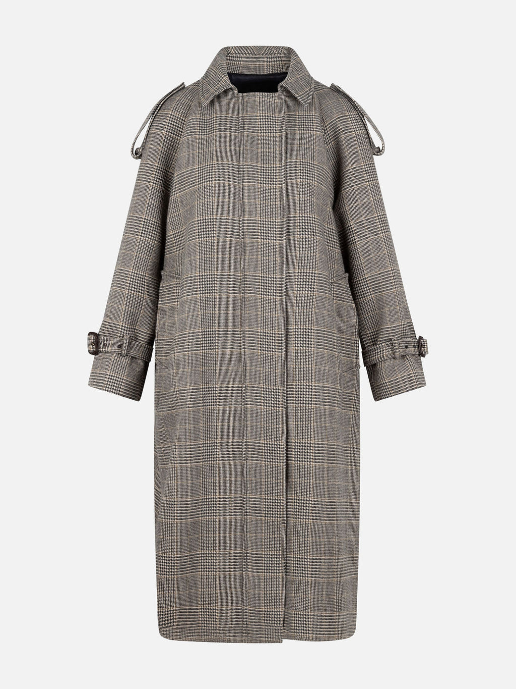 Castle Overcoat in King's Check Cashmere