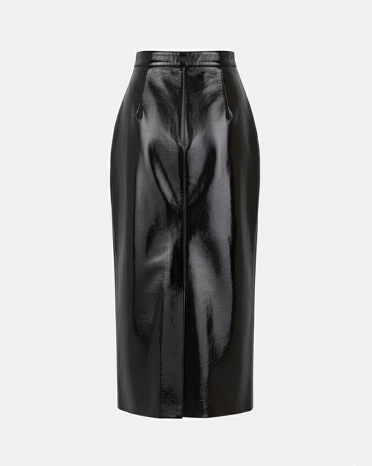Bick Skirt in Patent Leather Lambskin