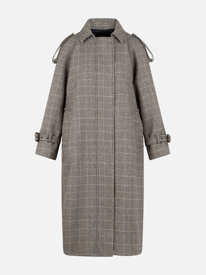 Castle Overcoat in King's Check Cashmere