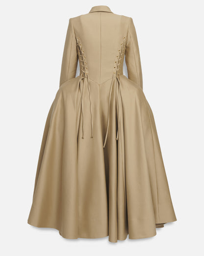 Roque Pannier Coat in Cotton Silk