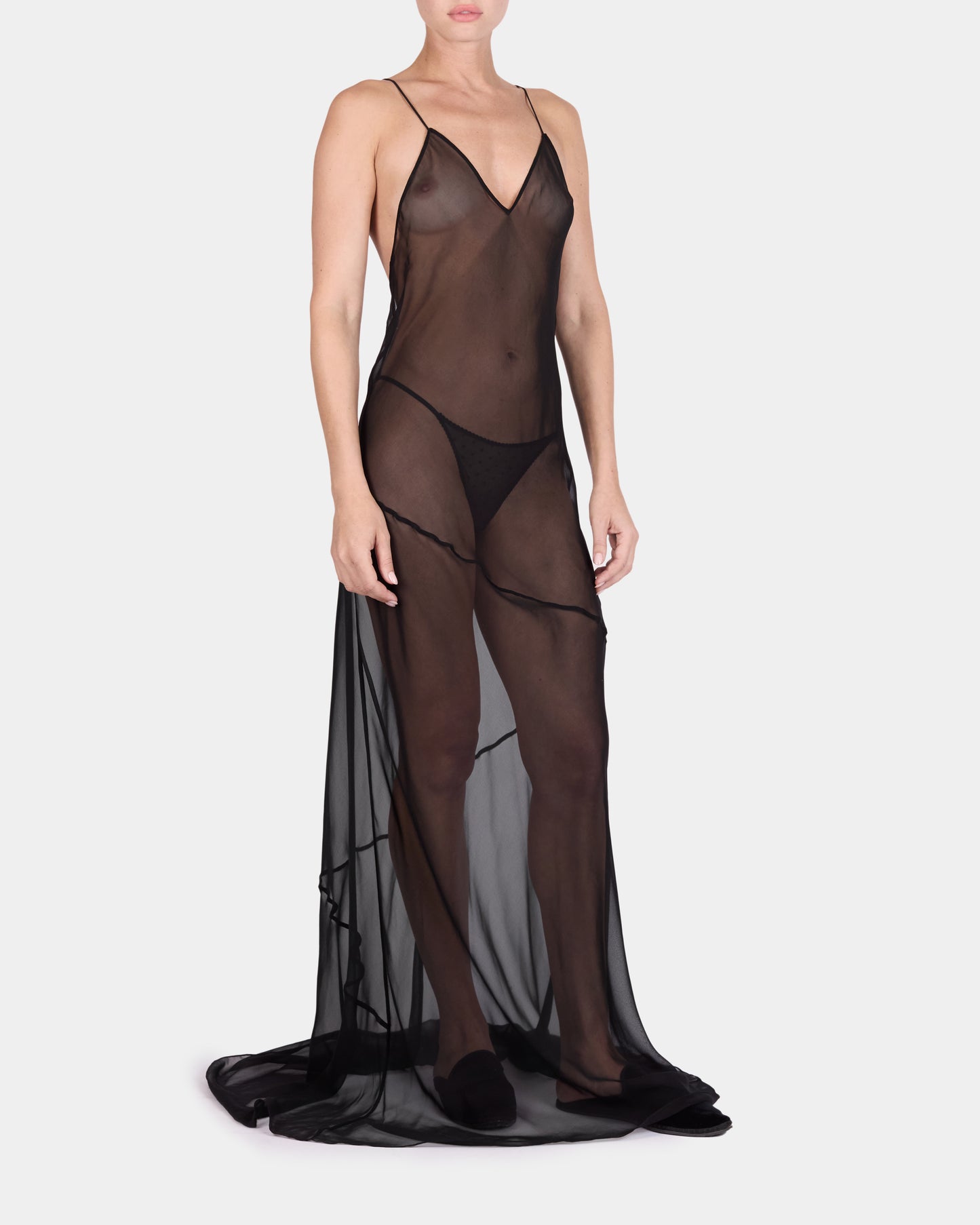 Venezia Slip and Domino in Silk Chiffon