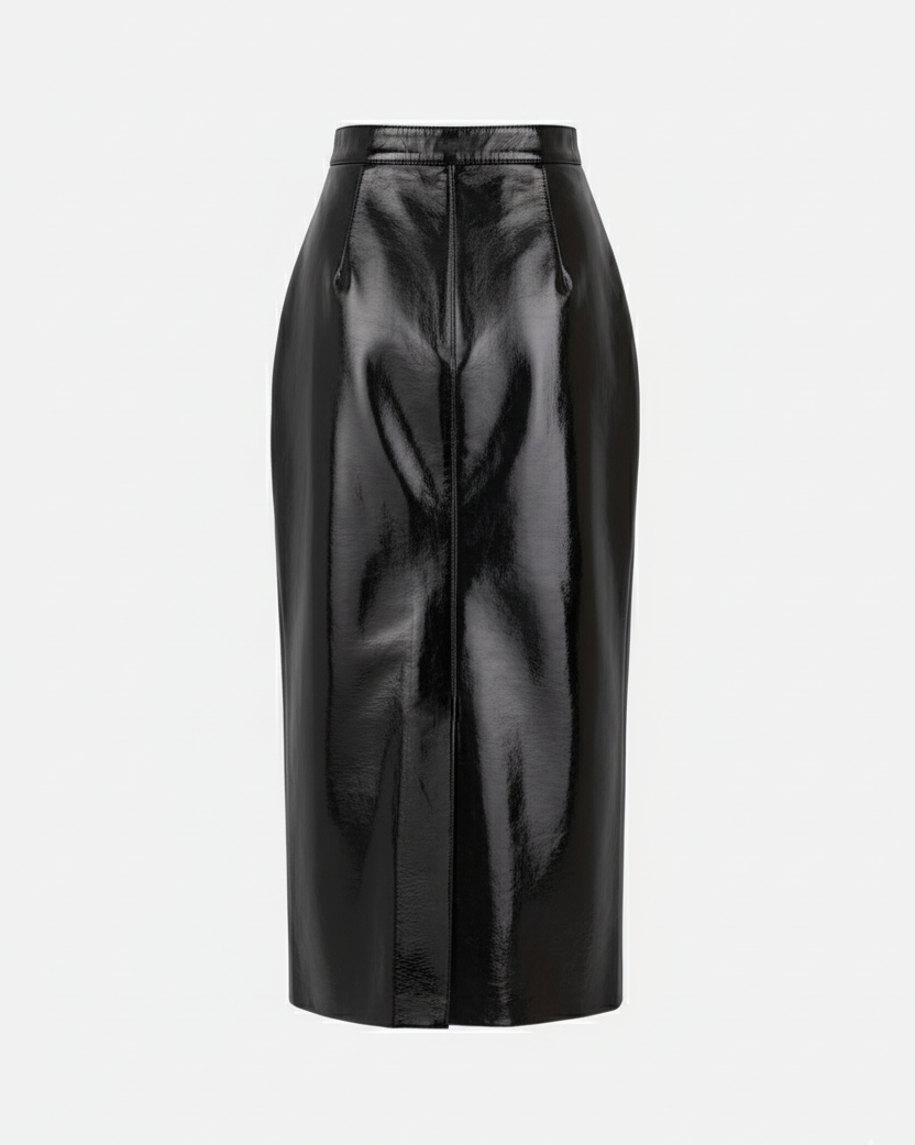 Bick Skirt in Patent Leather Lambskin