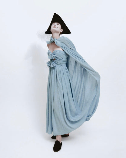 Tiepolo Gown in Crinkled Gauze